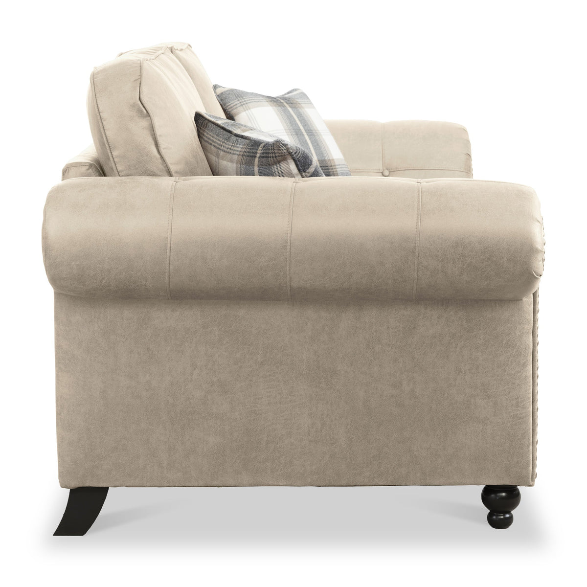 Edward Faux Leather 3 Seater Sofa
