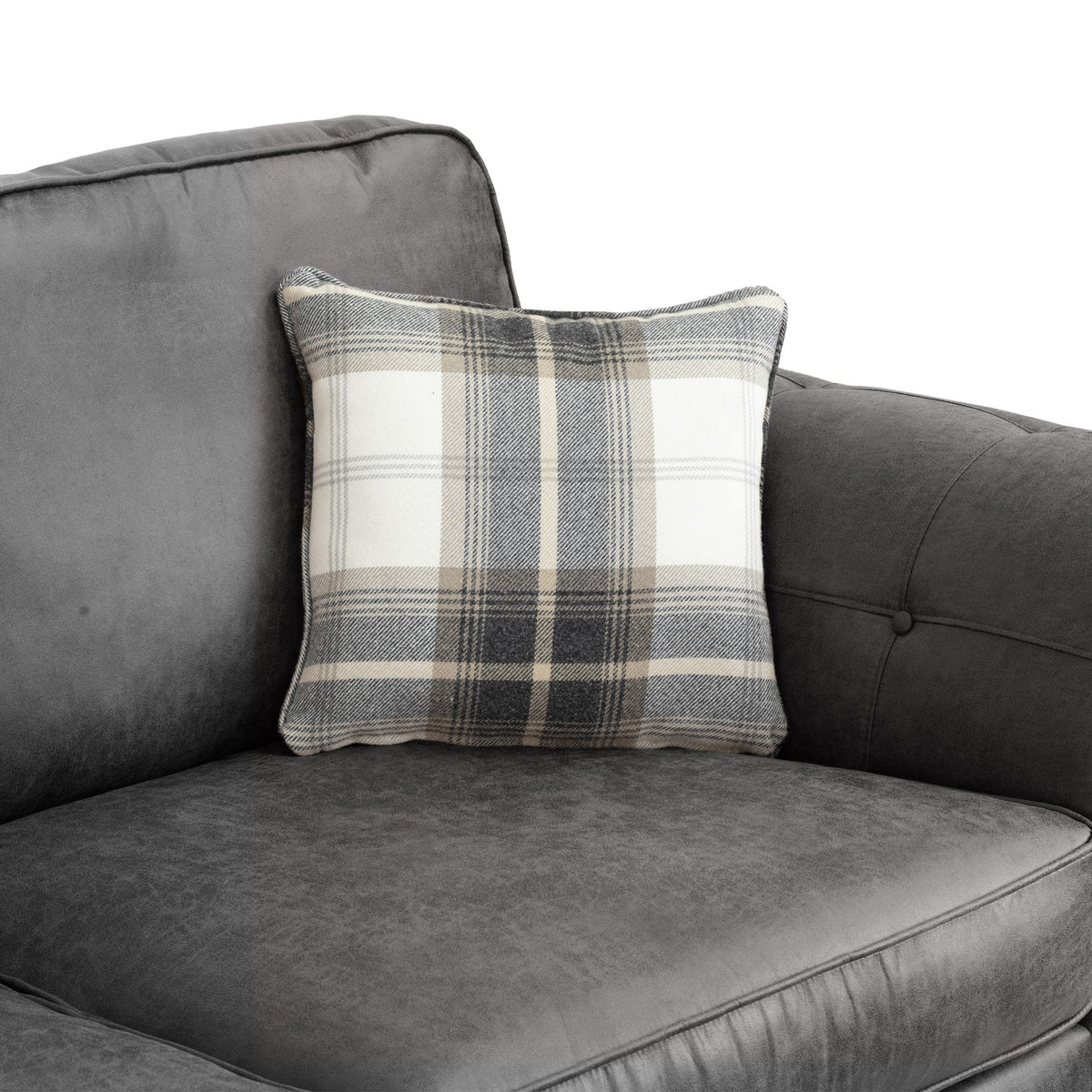 Edward Faux Leather 3 Seater Sofa