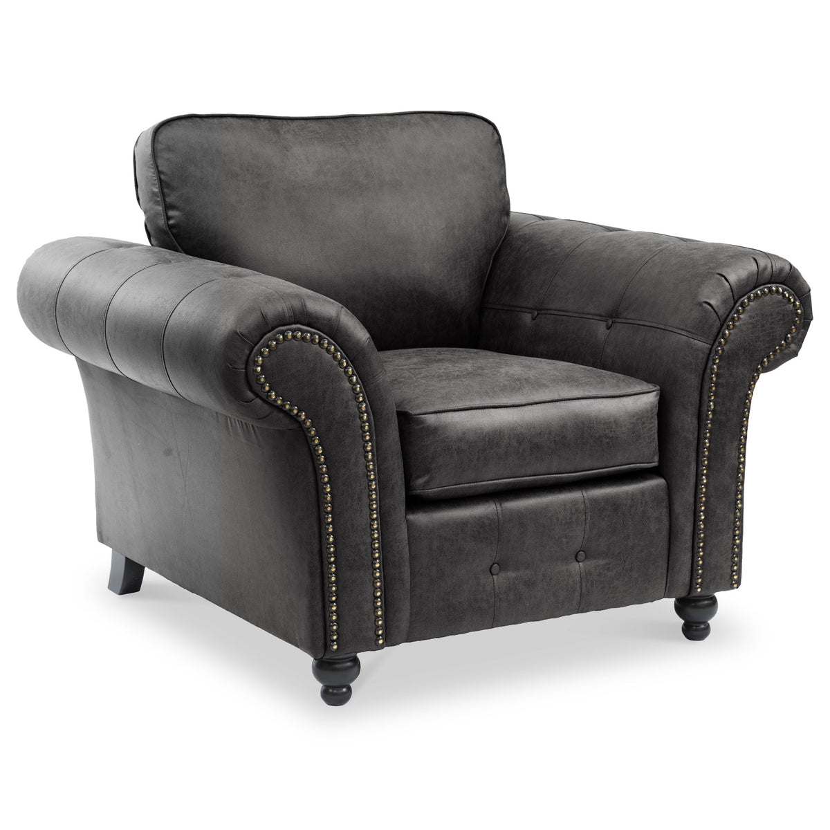 Edward Faux Leather Armchair