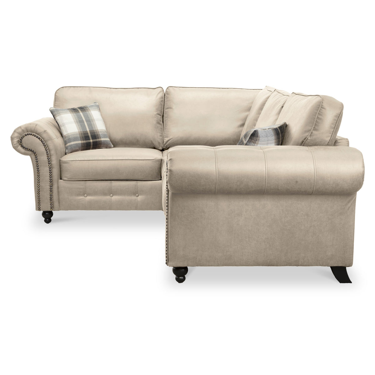 Edward Faux Leather Corner Sofa