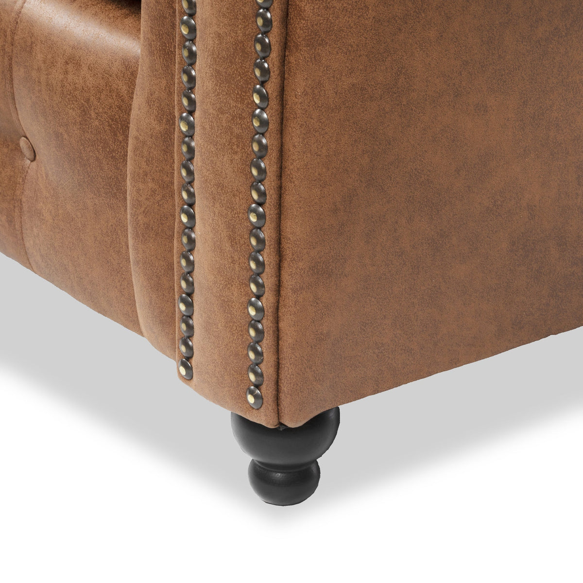 Edward Faux Leather Corner Sofa
