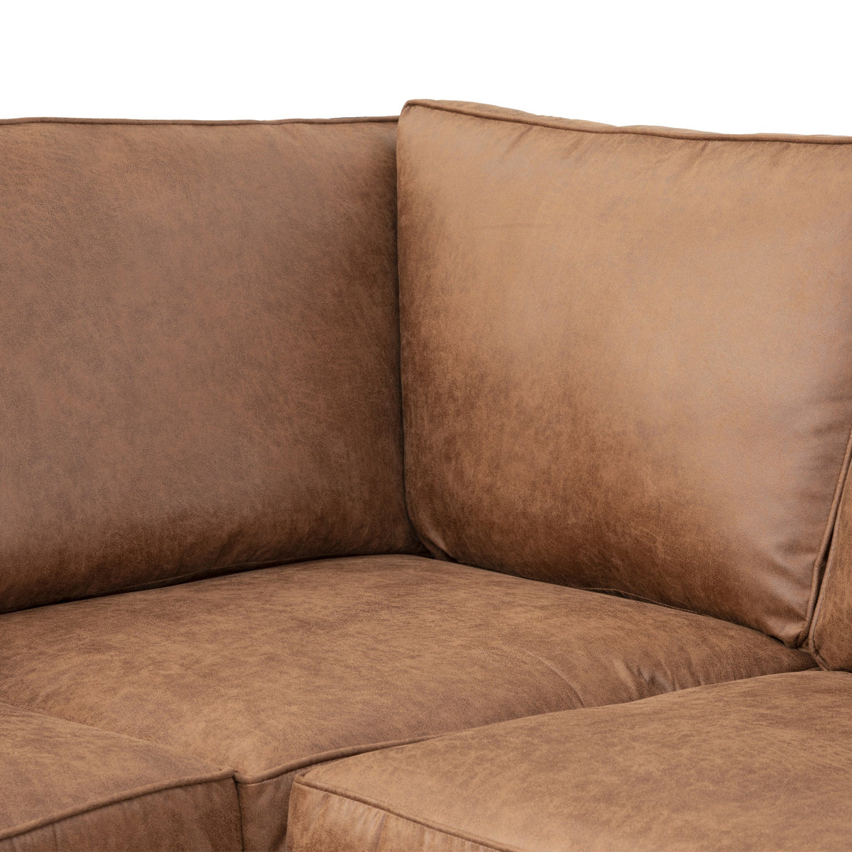 Edward Faux Leather Corner Sofa