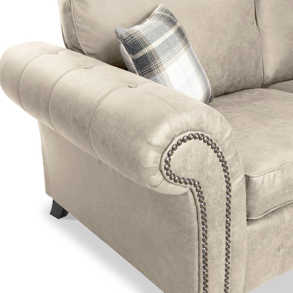 Edward Faux Leather Corner Sofa