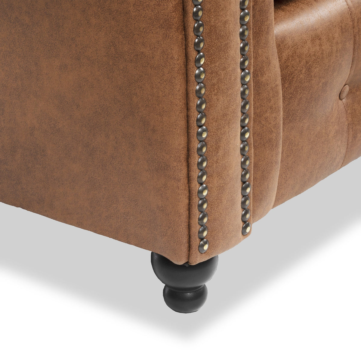 Edward Faux Leather Corner Sofa