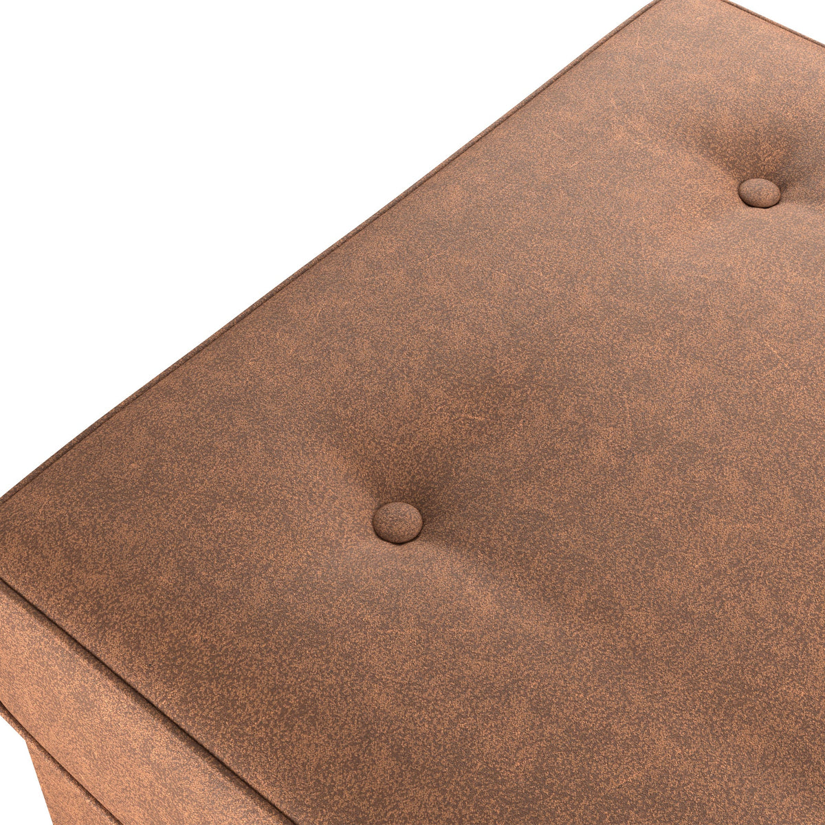 Edward Faux Leather Footstool