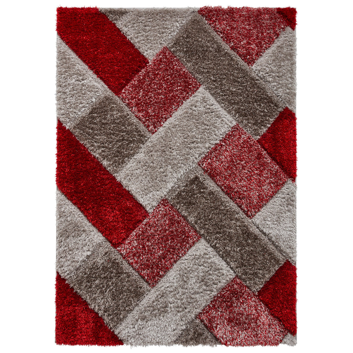 Lennox Geometric Shaggy Rug