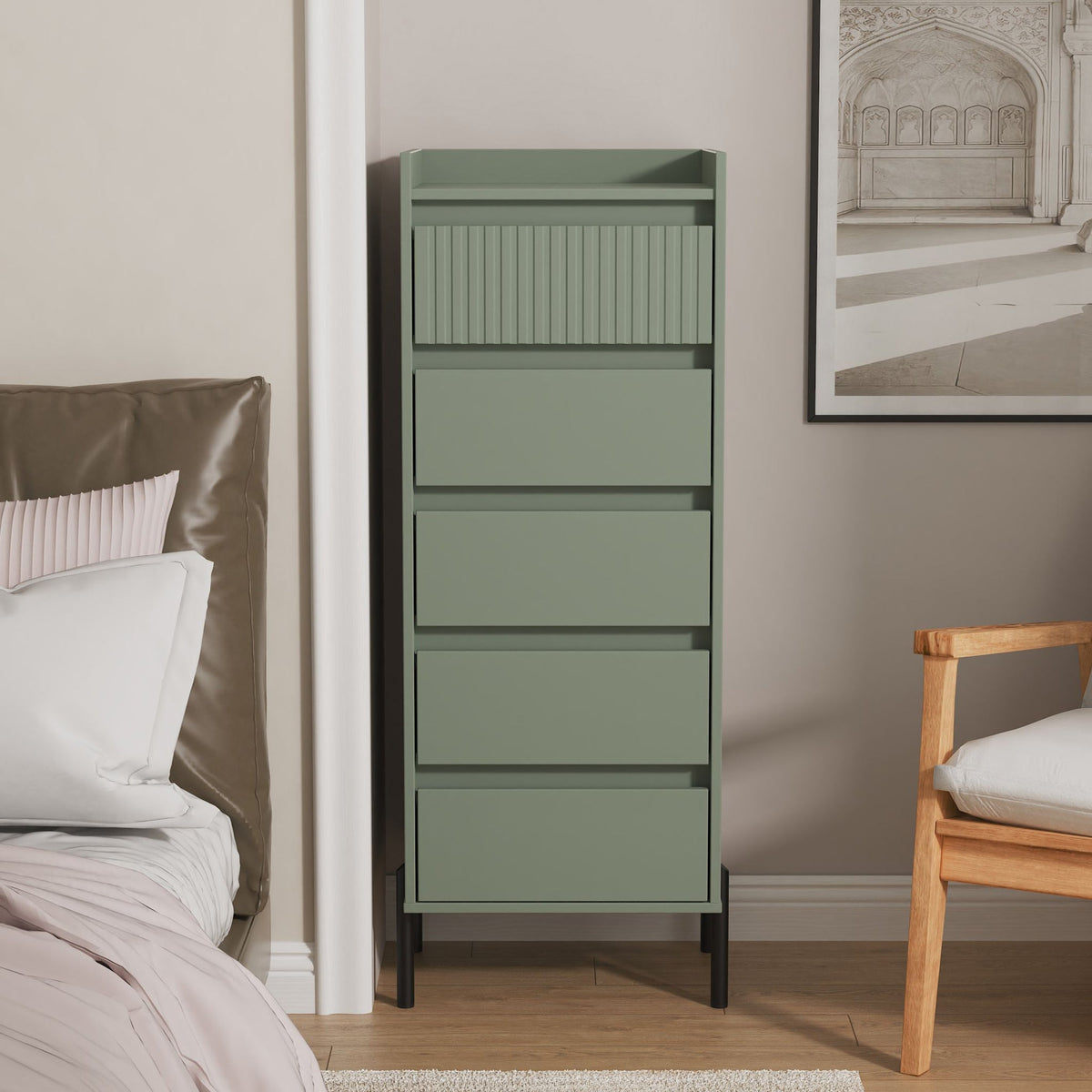 Kenton 5 Drawer Tallboy Chest