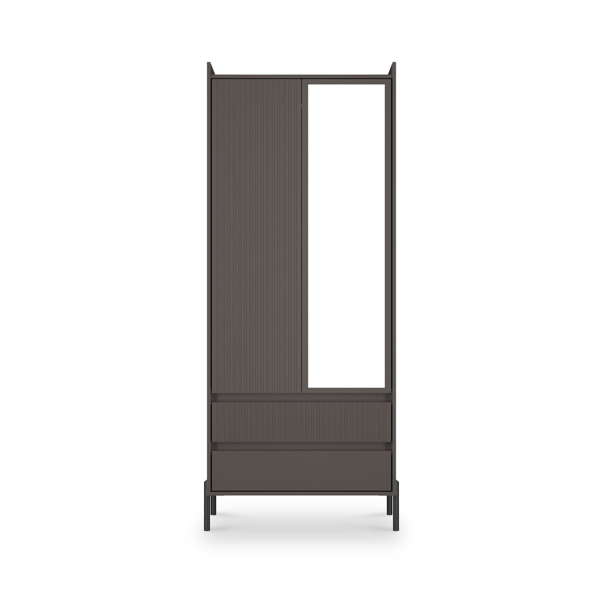 Kenton Double Mirrored Wardrobe With Drawers