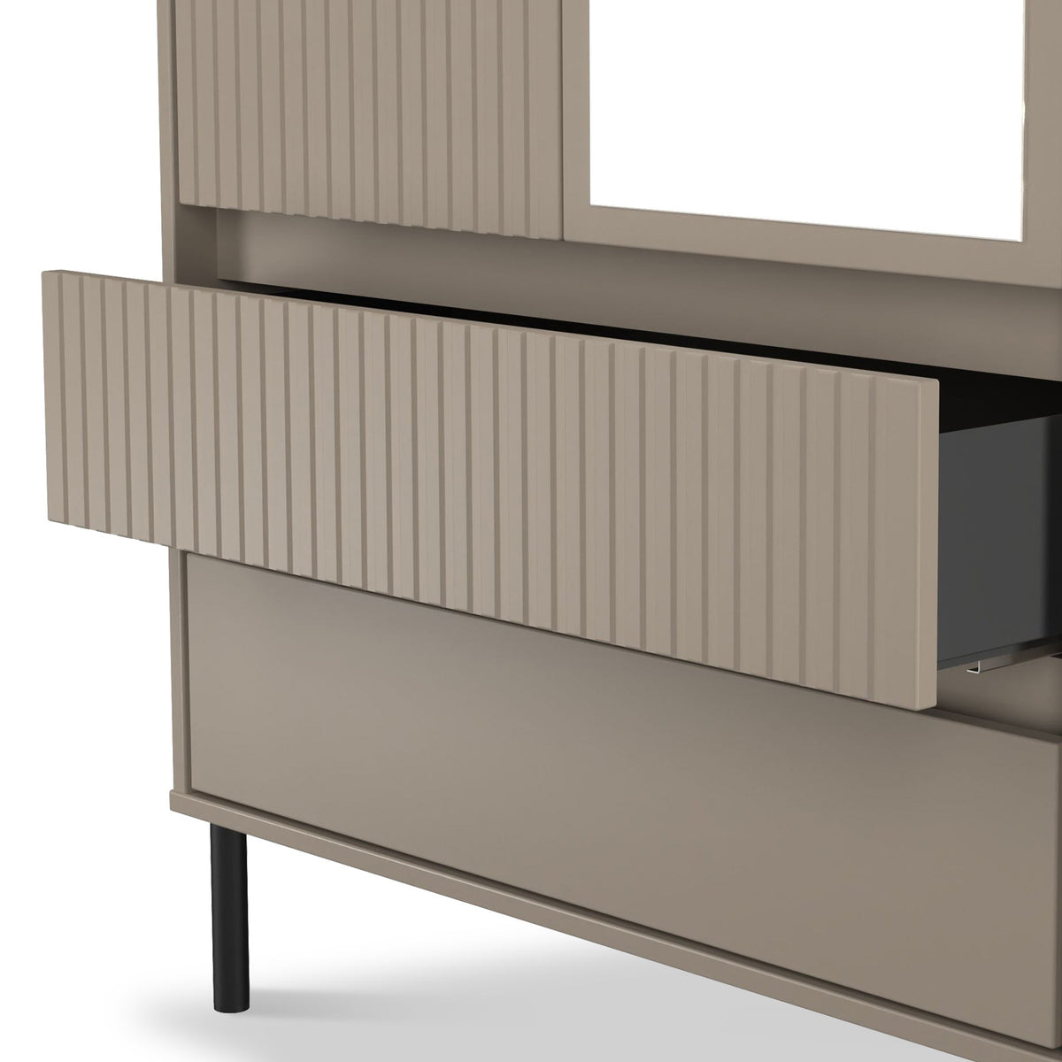 Kenton Double Mirrored Wardrobe With Drawers