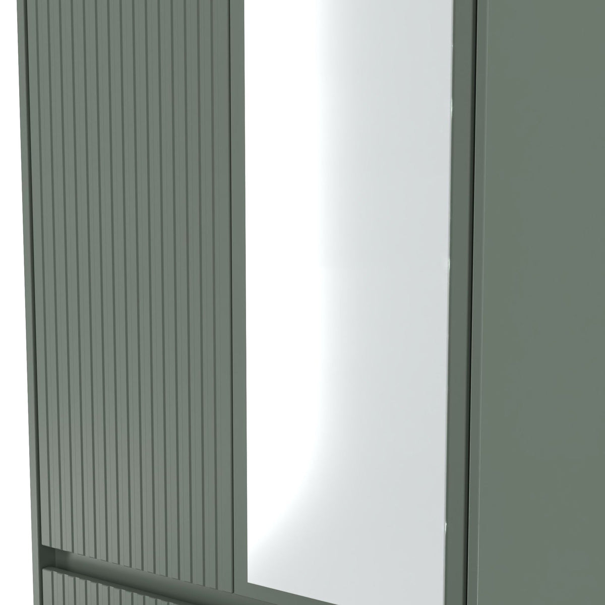 Kenton Double Mirrored Wardrobe With Drawers