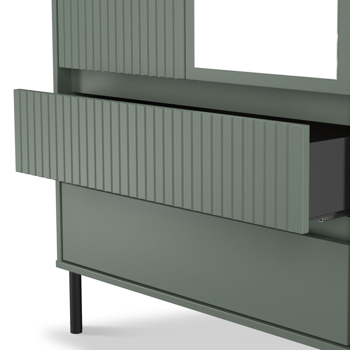 Kenton Double Mirrored Wardrobe With Drawers