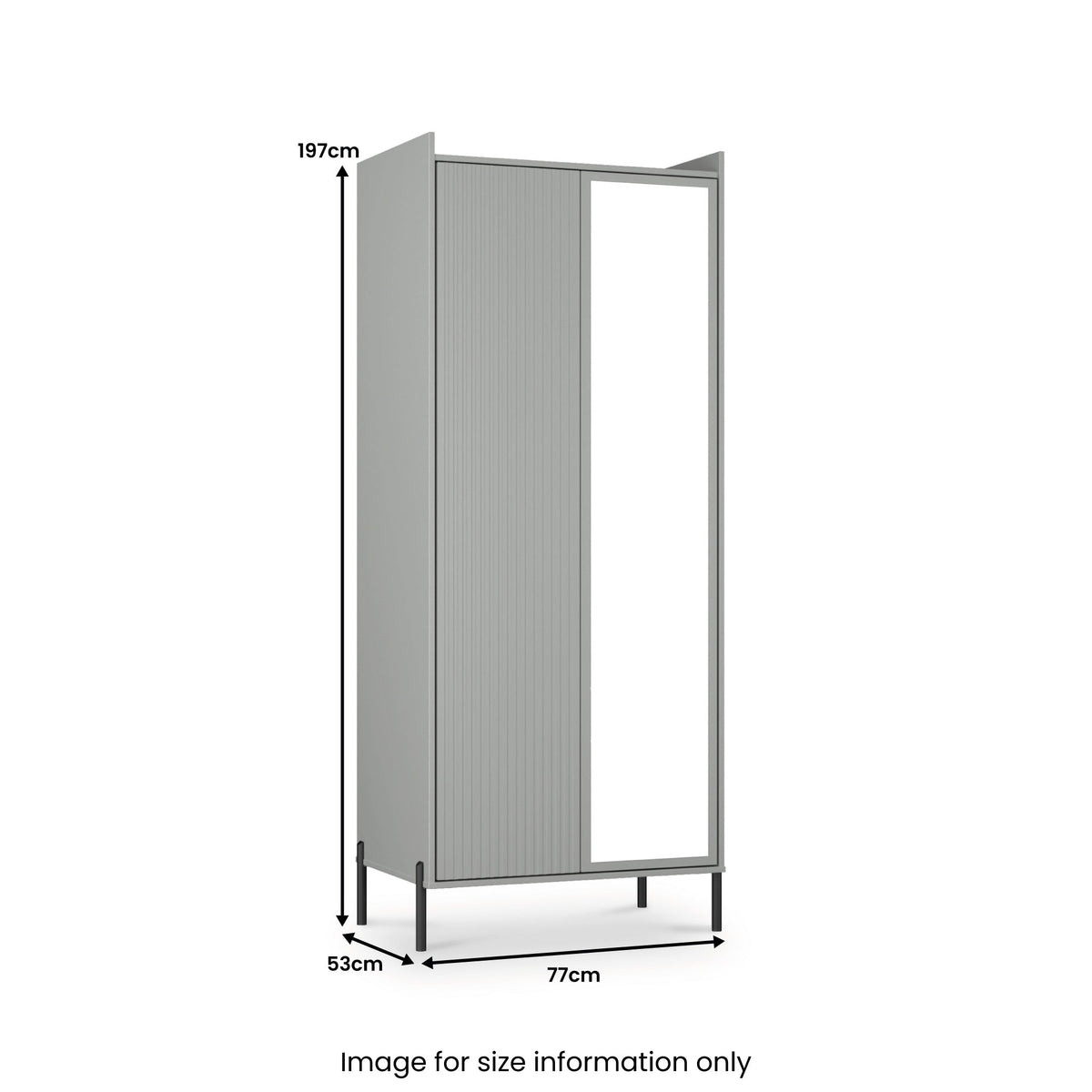 Kenton Double Mirrored Wardrobe