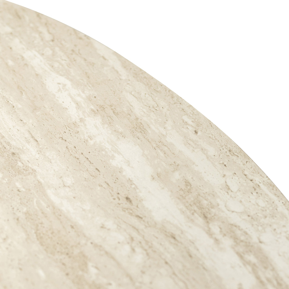 Barlo 120cm Travertine Effect Round Dining Table