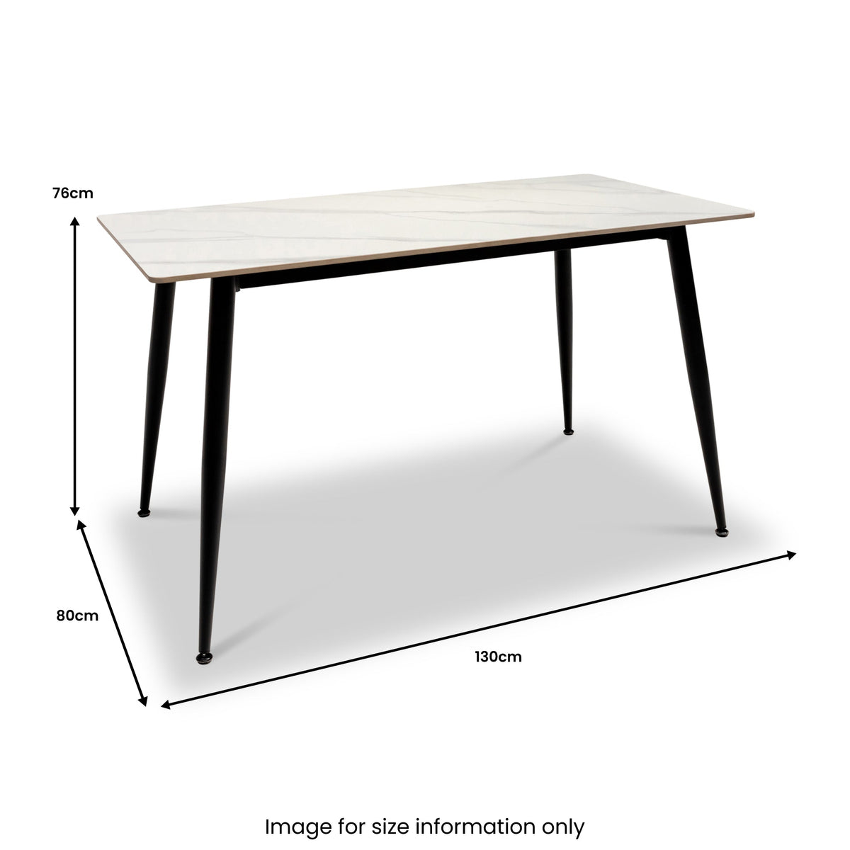 Kadison 130cm Sintered Stone Dining Table