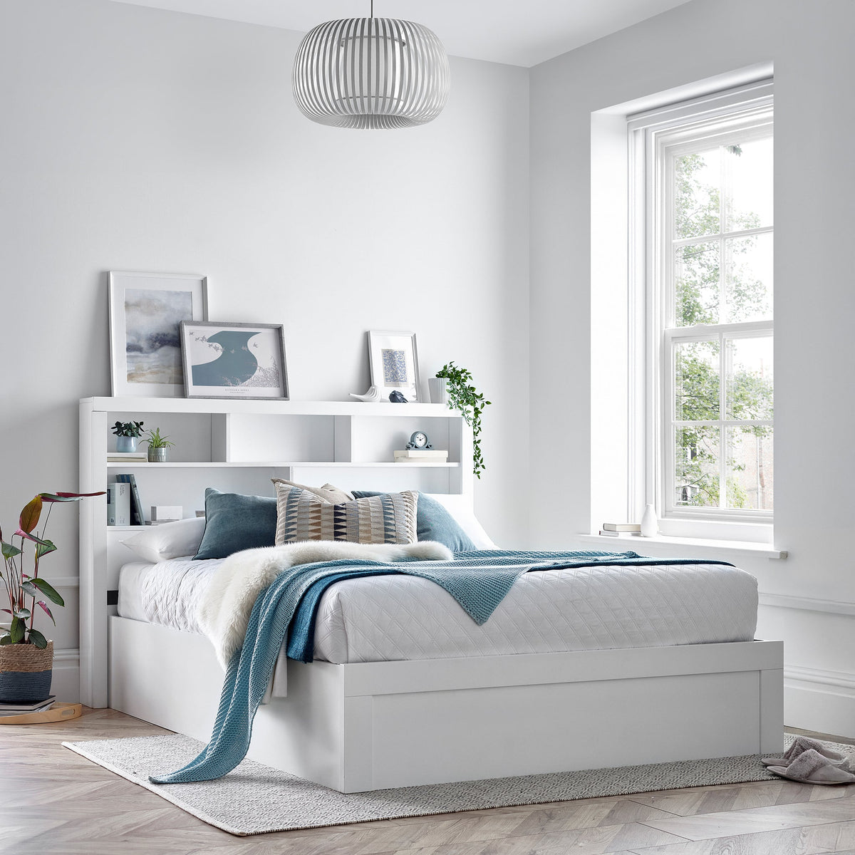 Parson Wooden Storage Ottoman Bed Frame