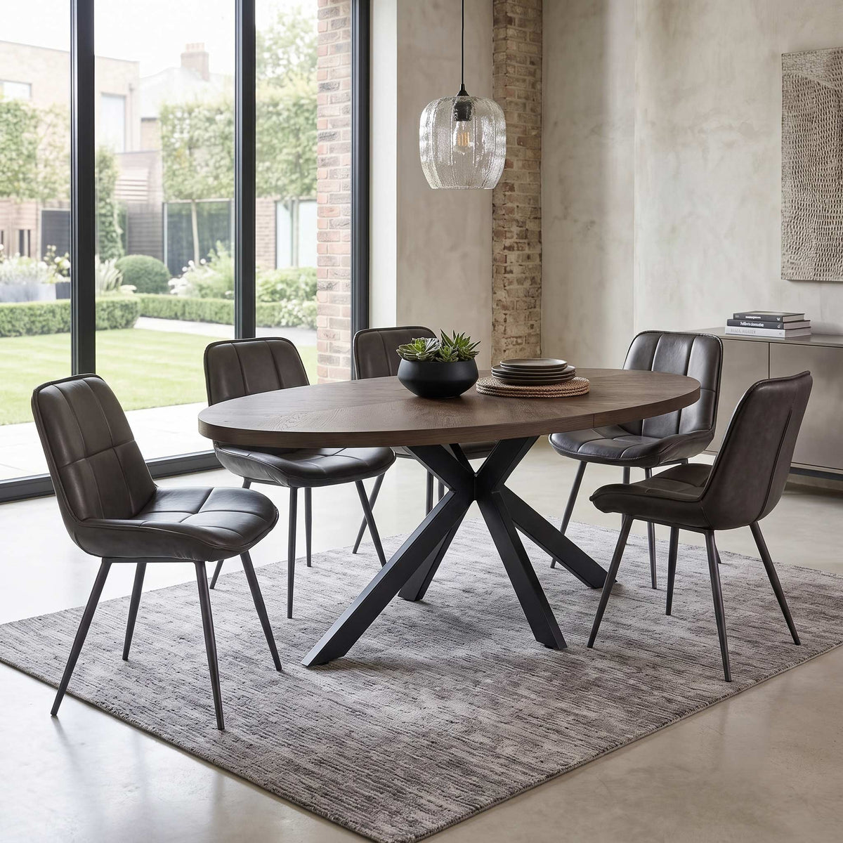 Haden 180cm Oval Oak Dining Table
