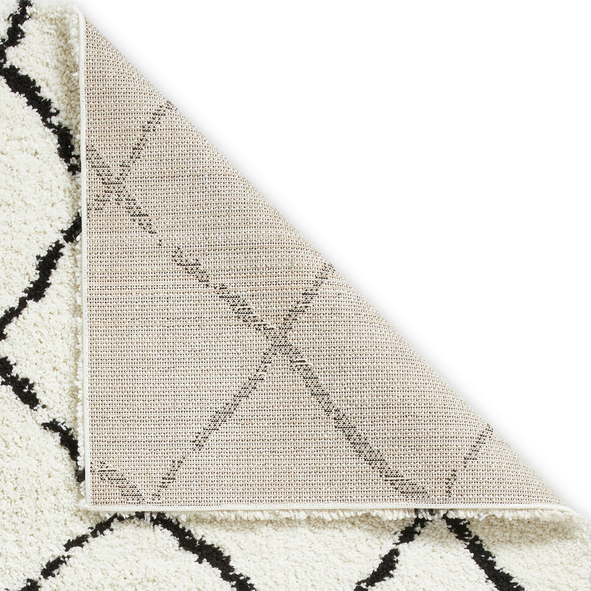 Durham Berber Diamond Shaggy Rug