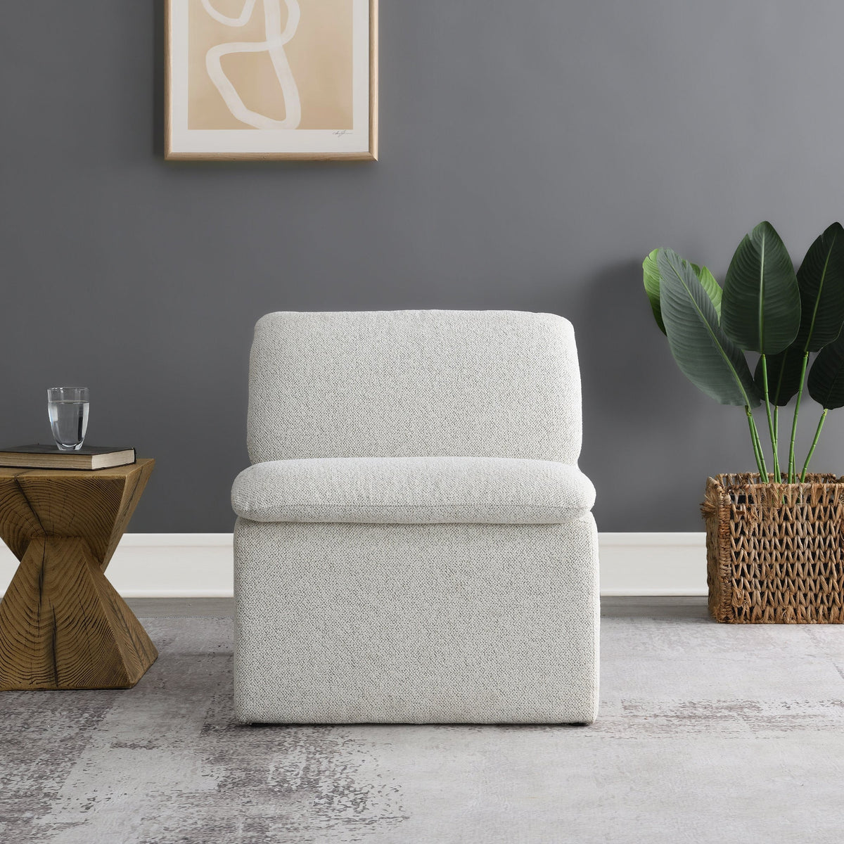 Celeste Sleek Curved Accent Chair