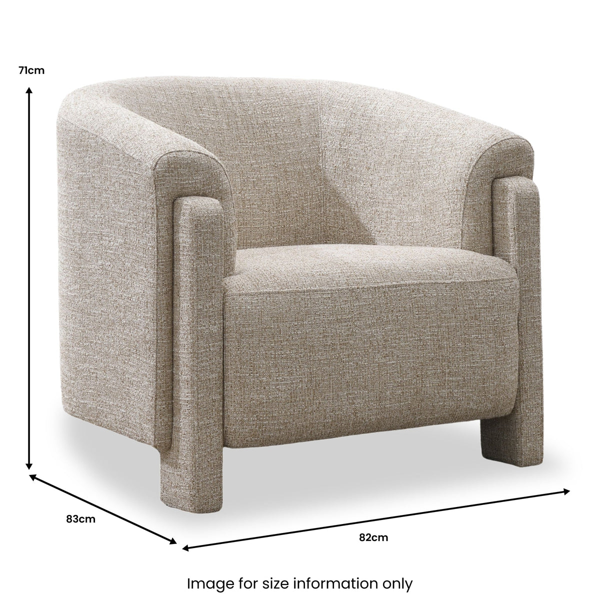 Callistro Curved Accent Chair