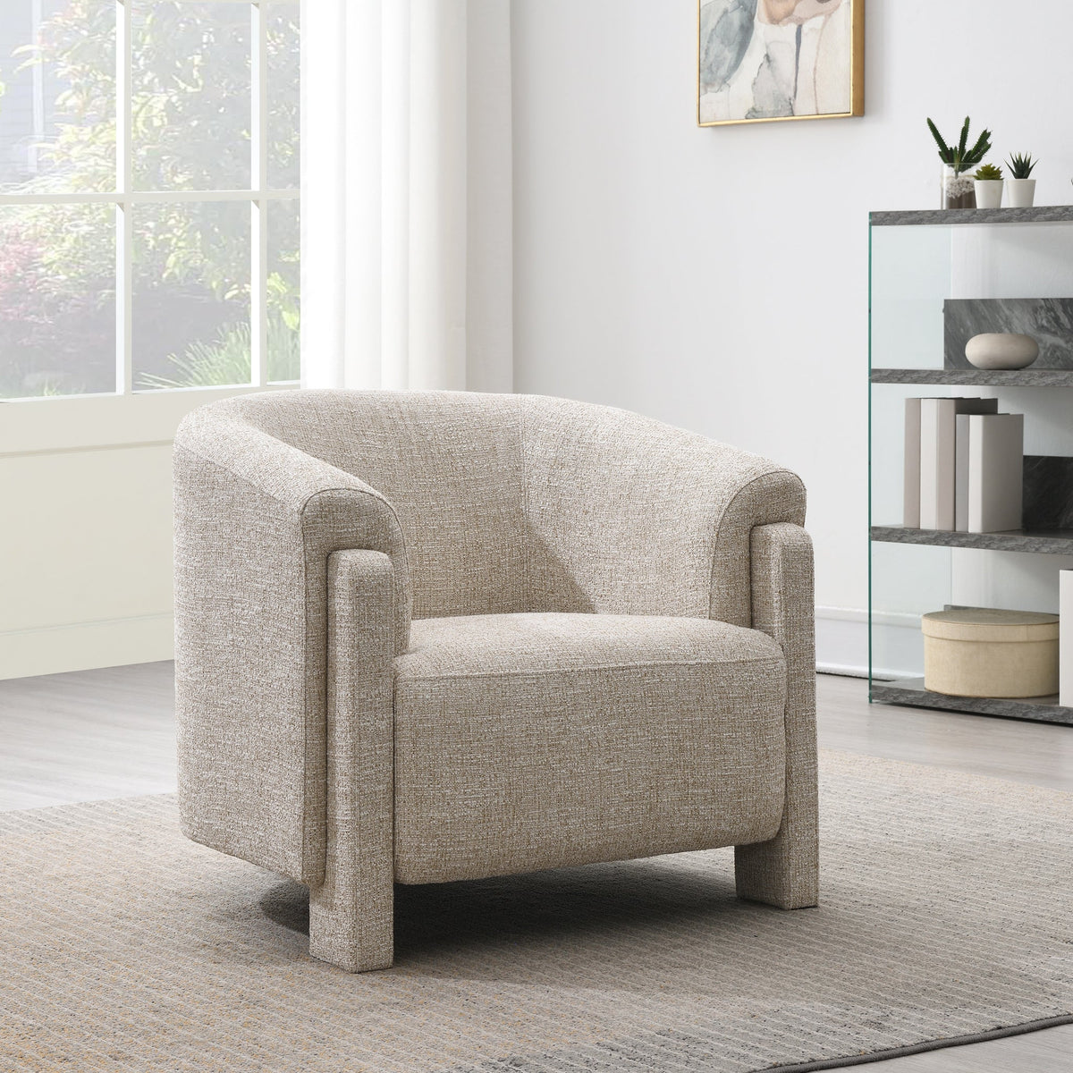 Callistro Curved Accent Chair