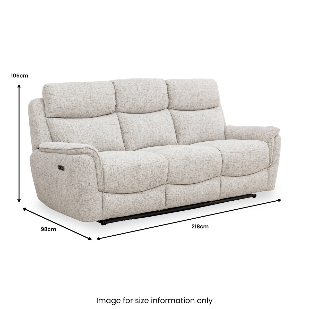 Adrenne 3 Seater Power Recliner Sofa