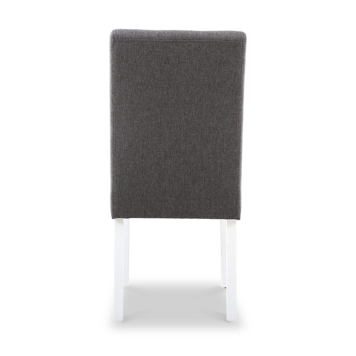 Pryder Faux Linen Dining Chair with White Legs
