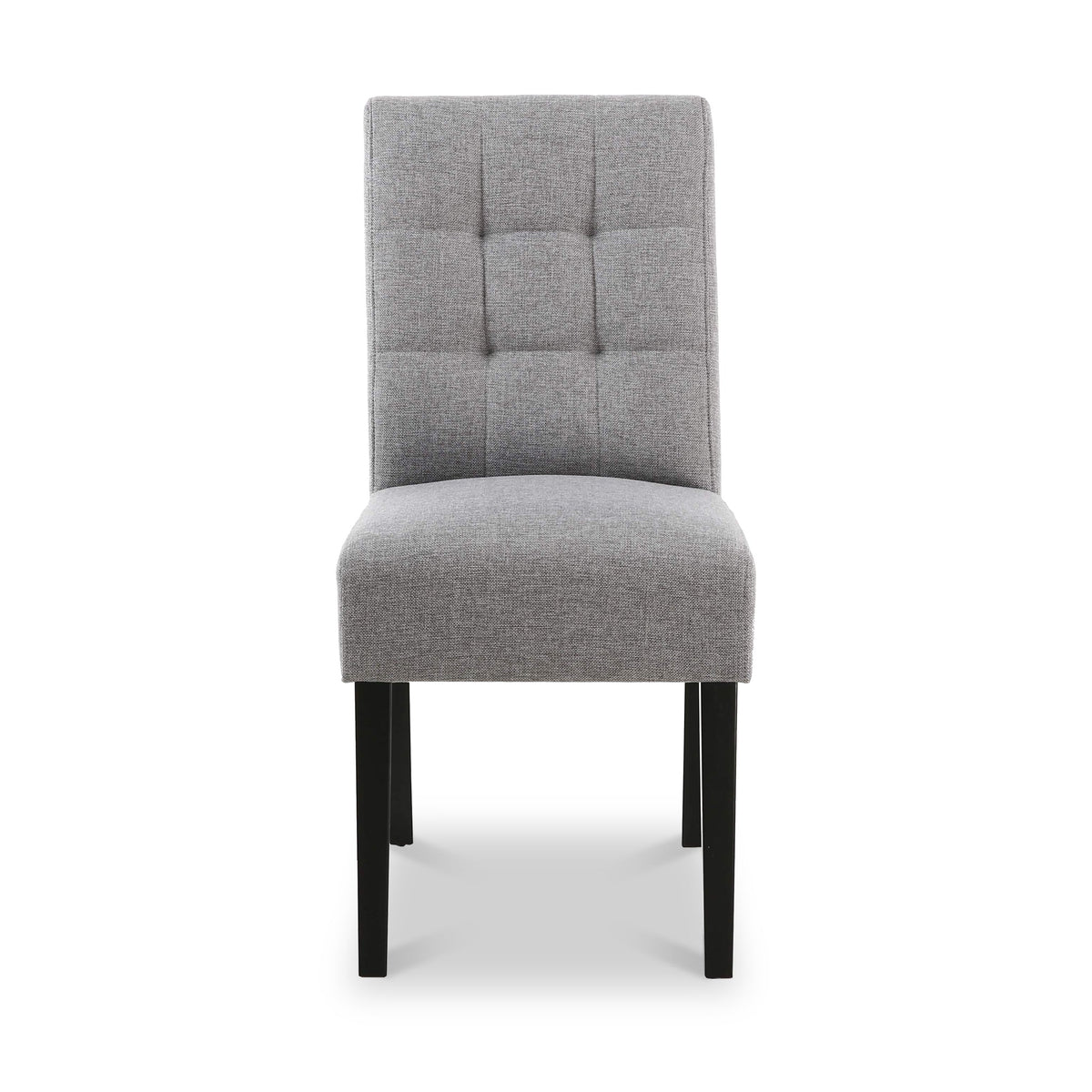 Pryder Faux Linen Dining Chair with Black Legs