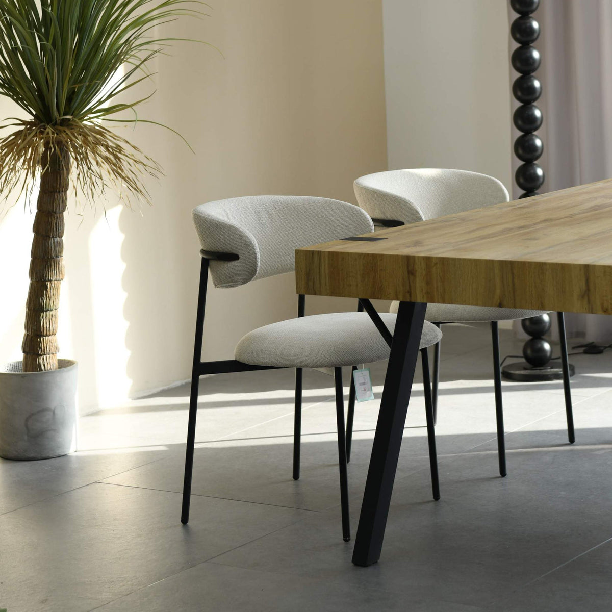 Elvina Faux Linen Dining Chair