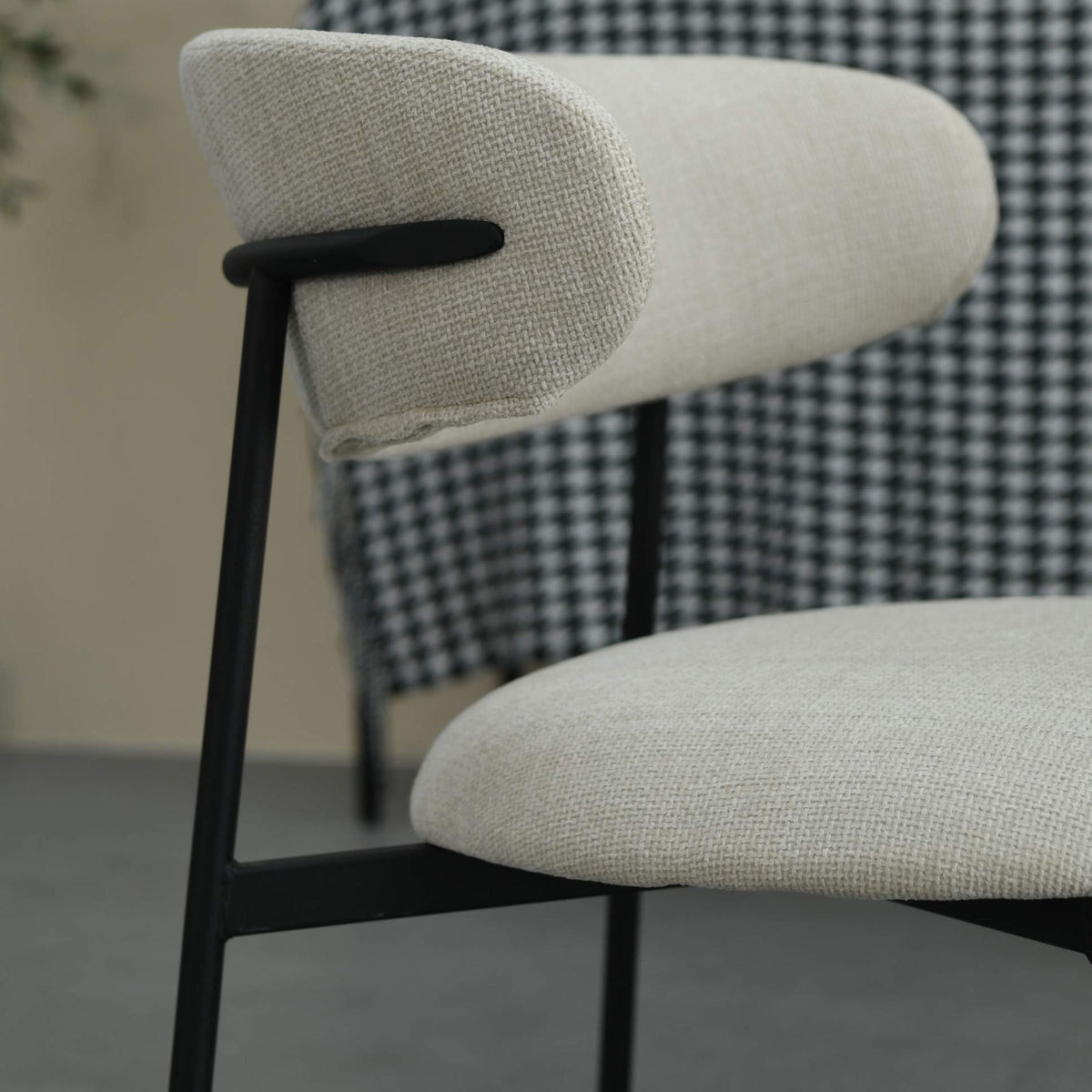 Elvina Faux Linen Dining Chair
