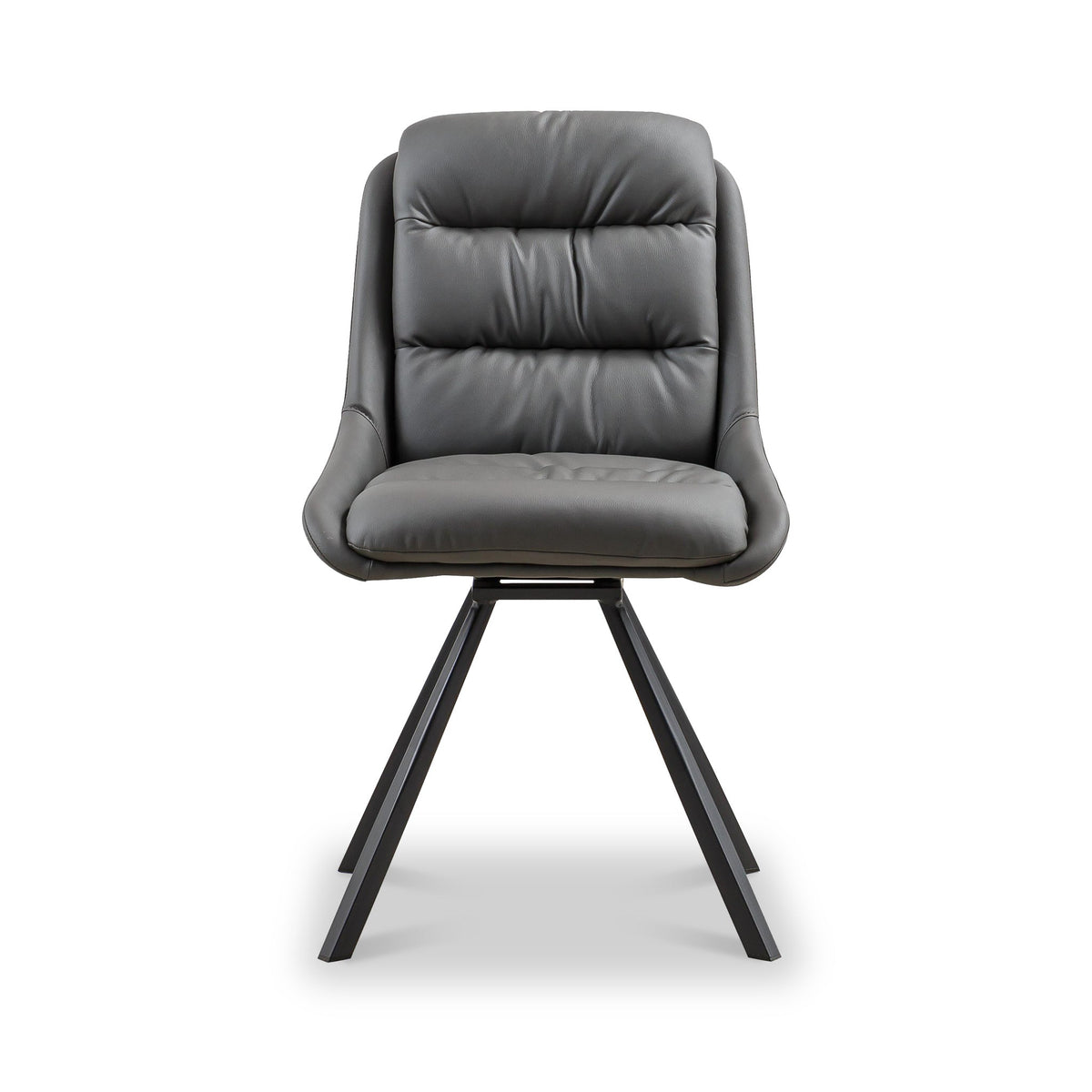 Elara Swivel Faux Leather Dining Chair