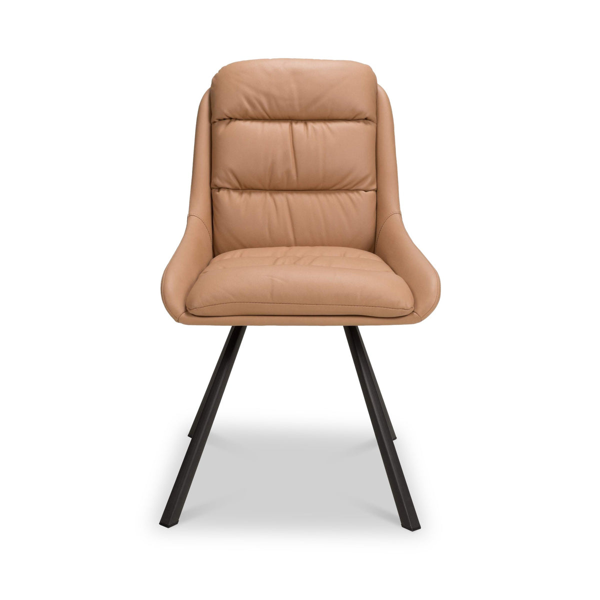Elara Swivel Faux Leather Dining Chair