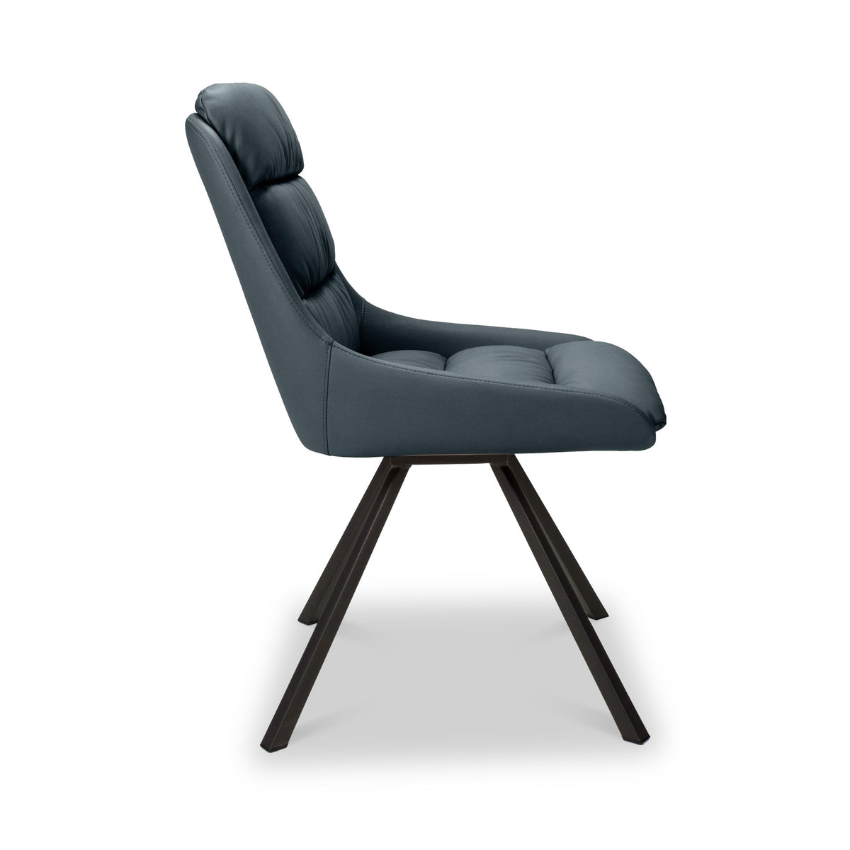 Elara Swivel Faux Leather Dining Chair
