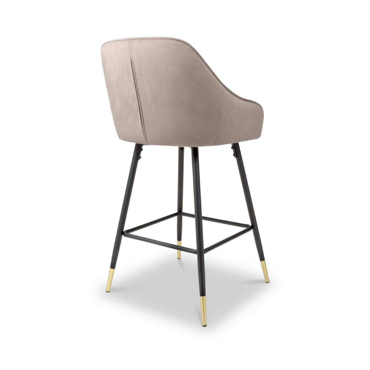 Elen Brushed Velvet Bar Stool
