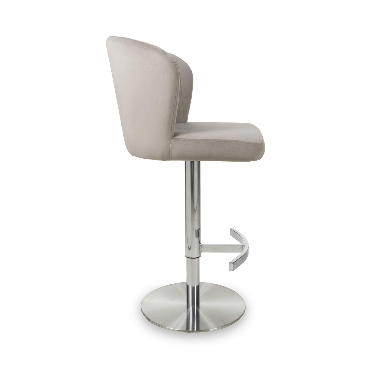 Adwen Brushed Velvet Bar Stool