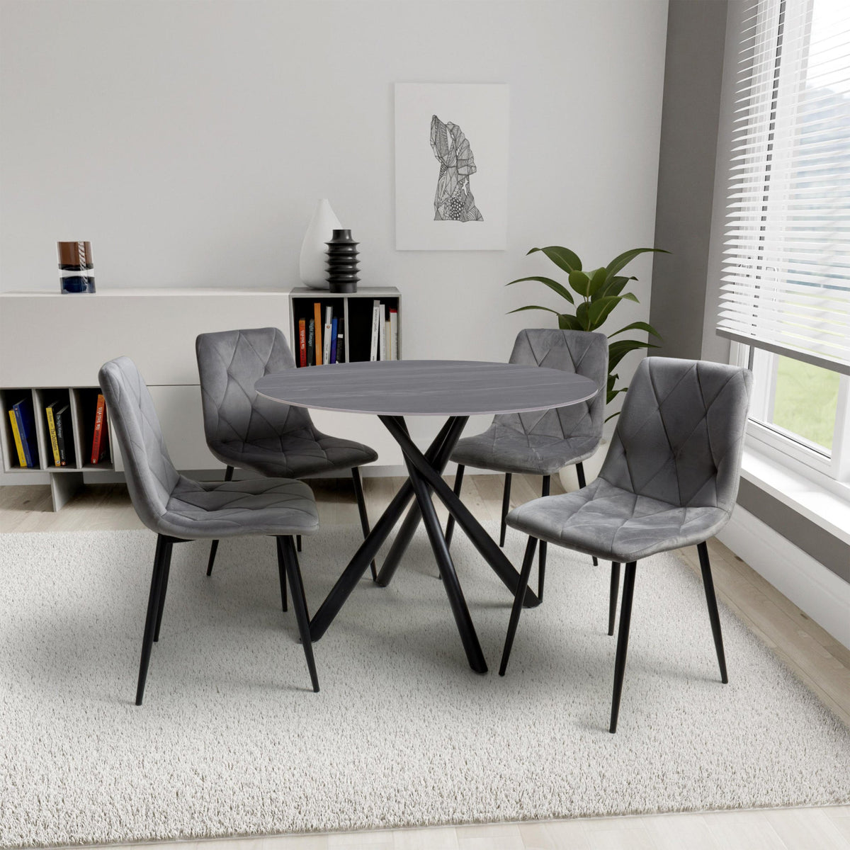 Coombe 100cm Round Dining Table