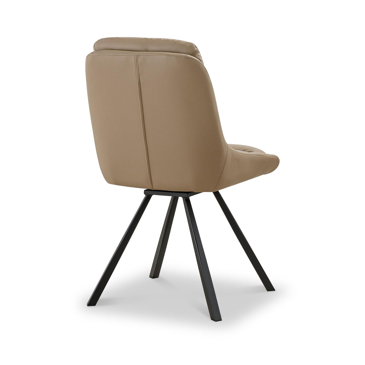 Elara Swivel Faux Leather Dining Chair