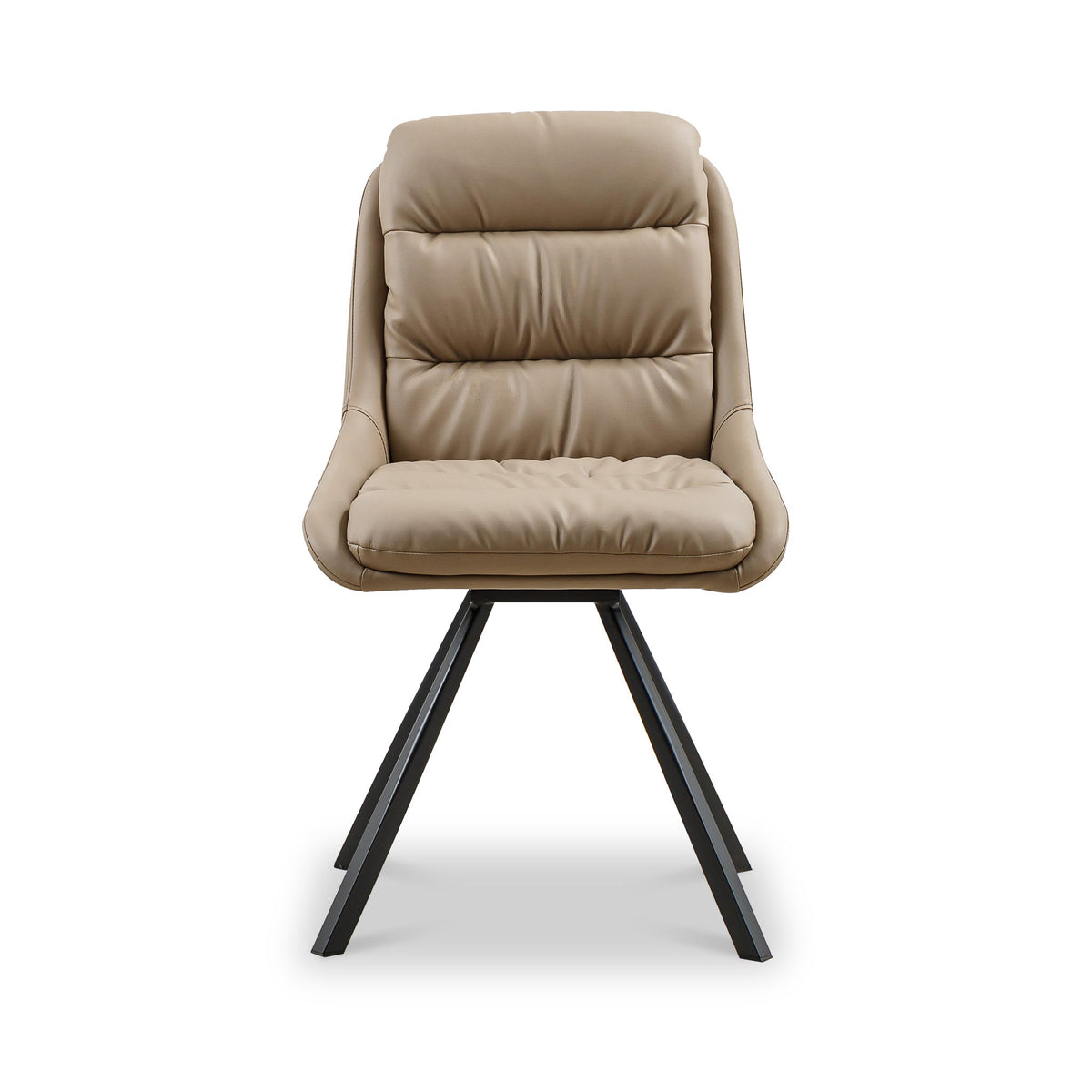 Elara Swivel Faux Leather Dining Chair