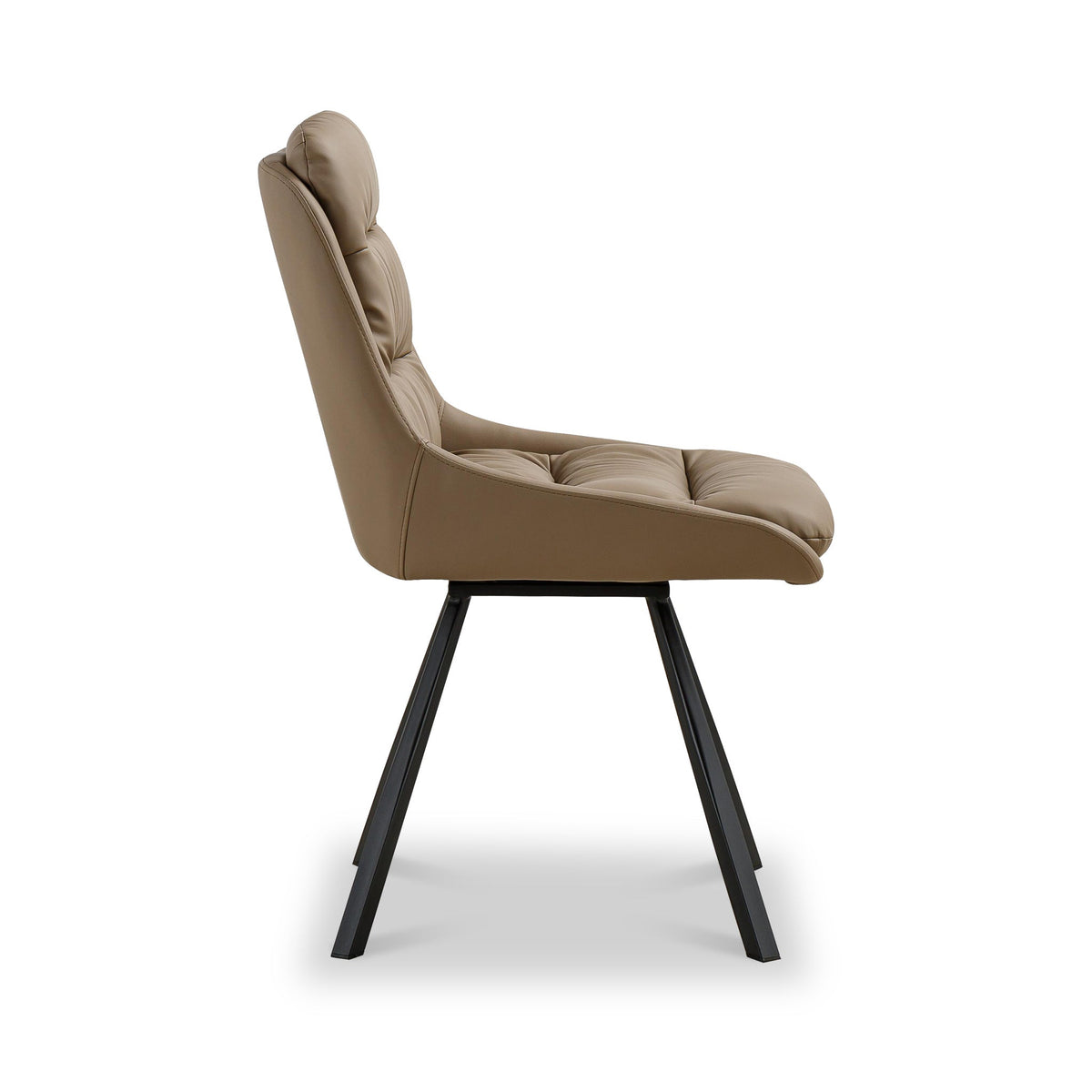 Elara Swivel Faux Leather Dining Chair