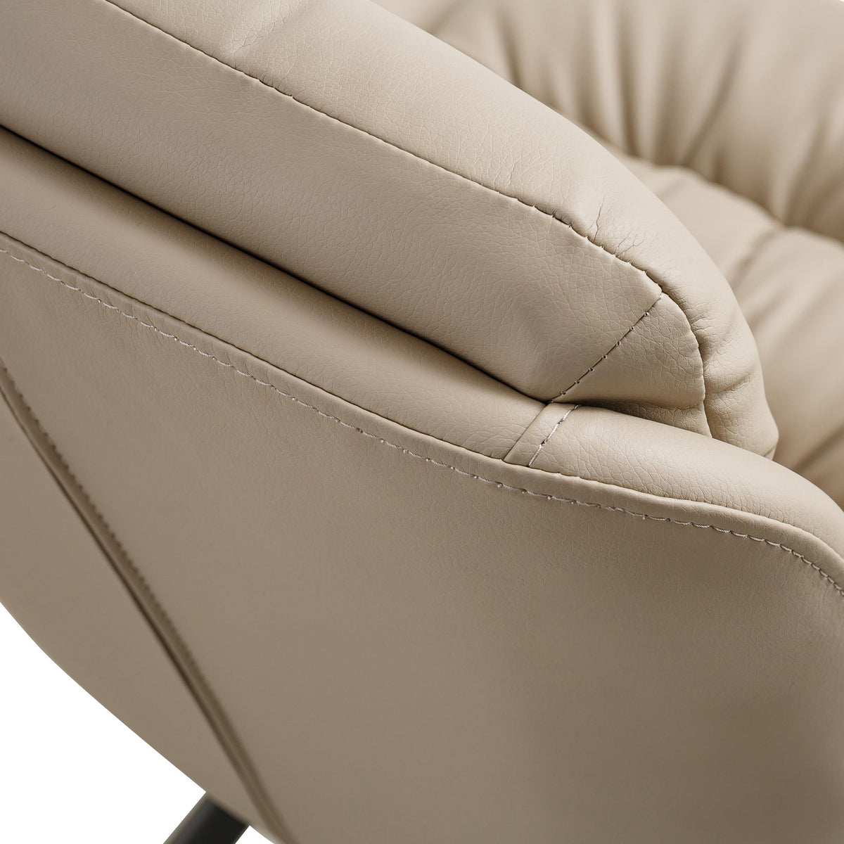 Elara Swivel Faux Leather Dining Chair