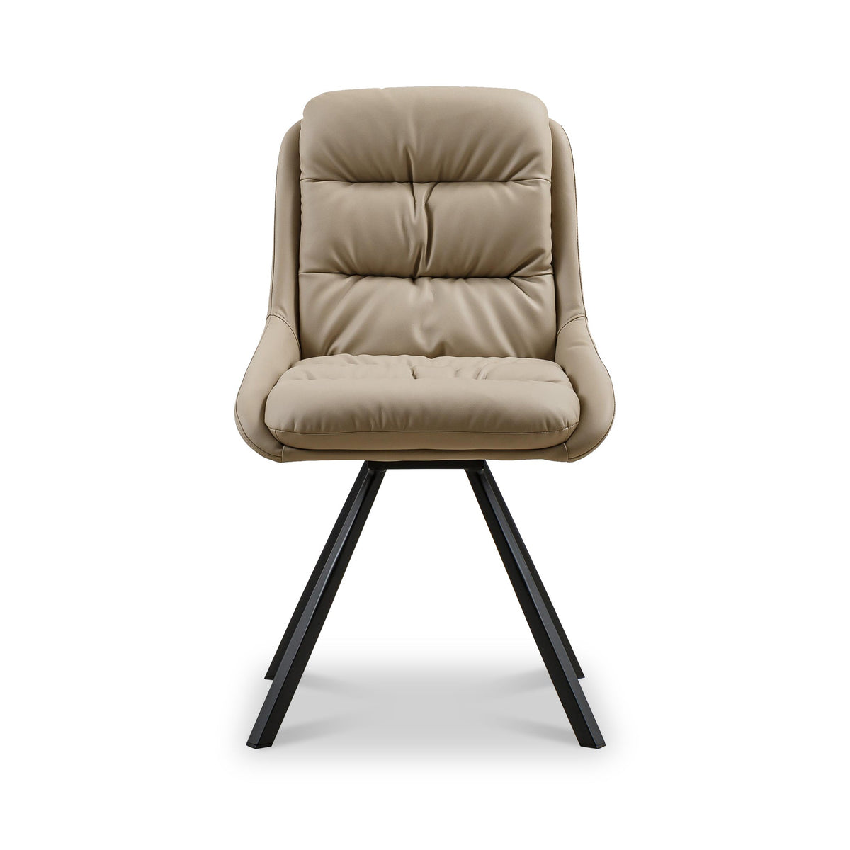 Elara Swivel Faux Leather Dining Chair