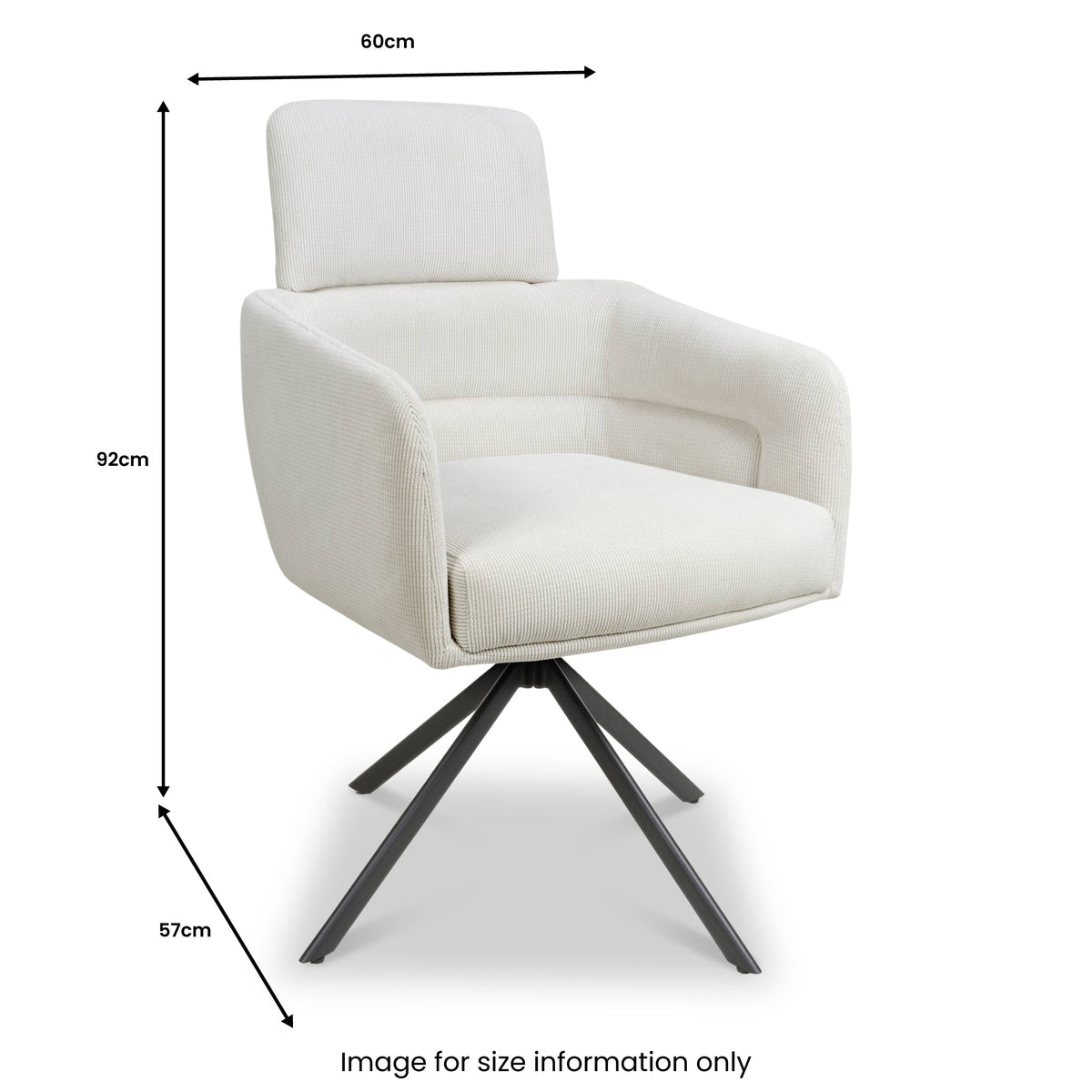 Gilston Corduroy Swivel Dining Chair