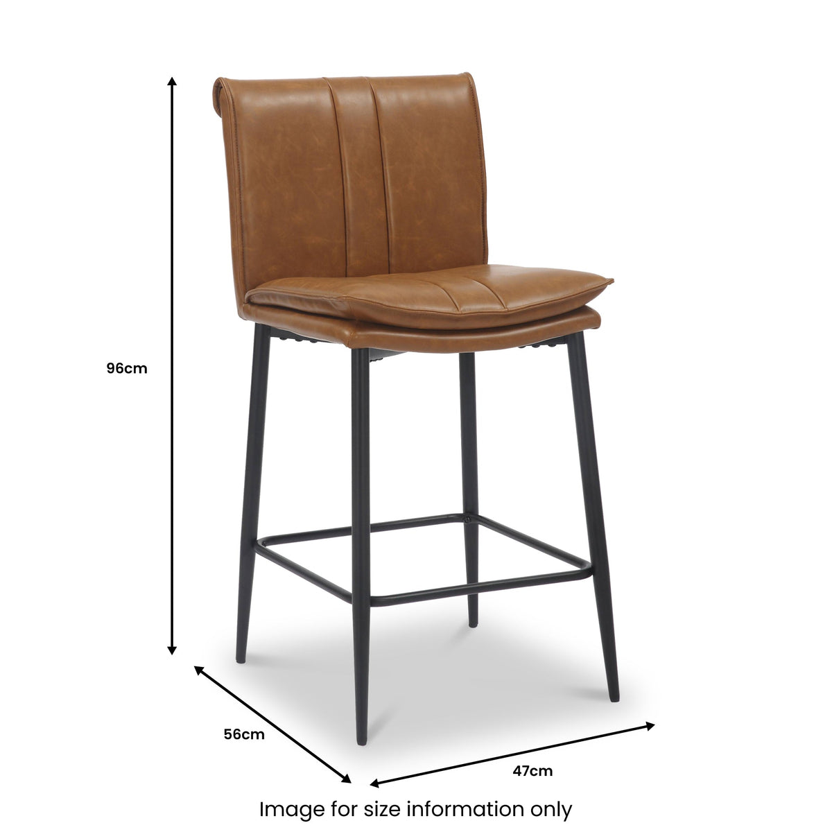 Dale Faux Leather Bar Stool