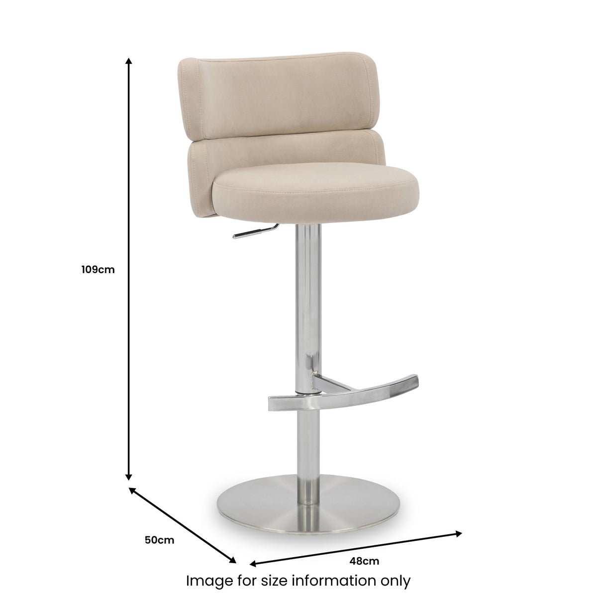 Carvell Brushed Velvet Bar Stool