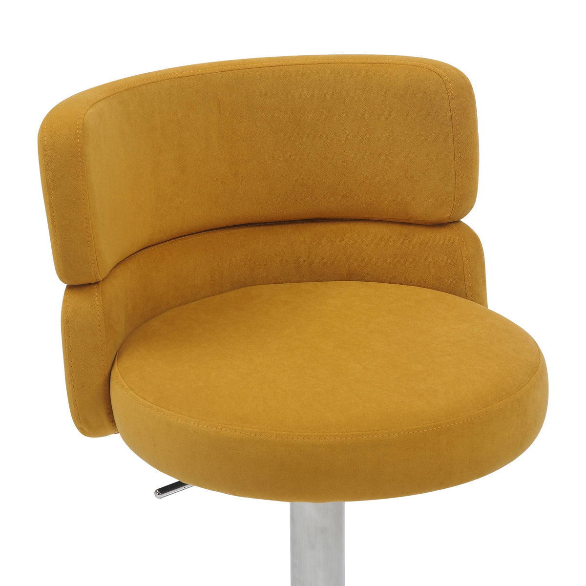 Carvell Brushed Velvet Bar Stool