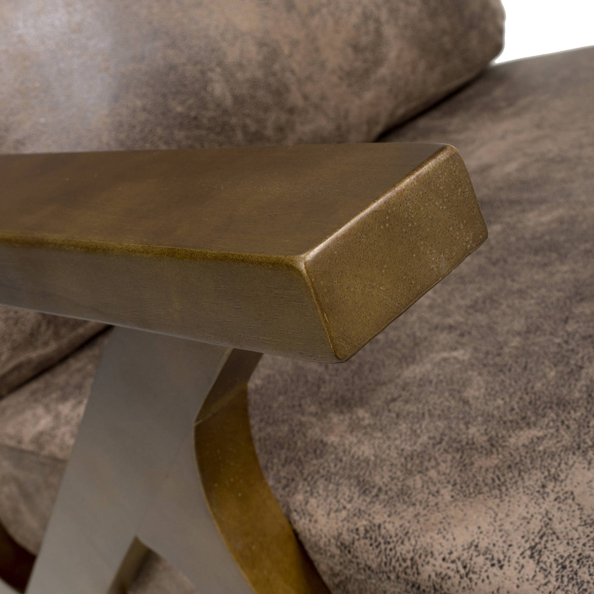 Duke Faux Suede Retro Accent Chair