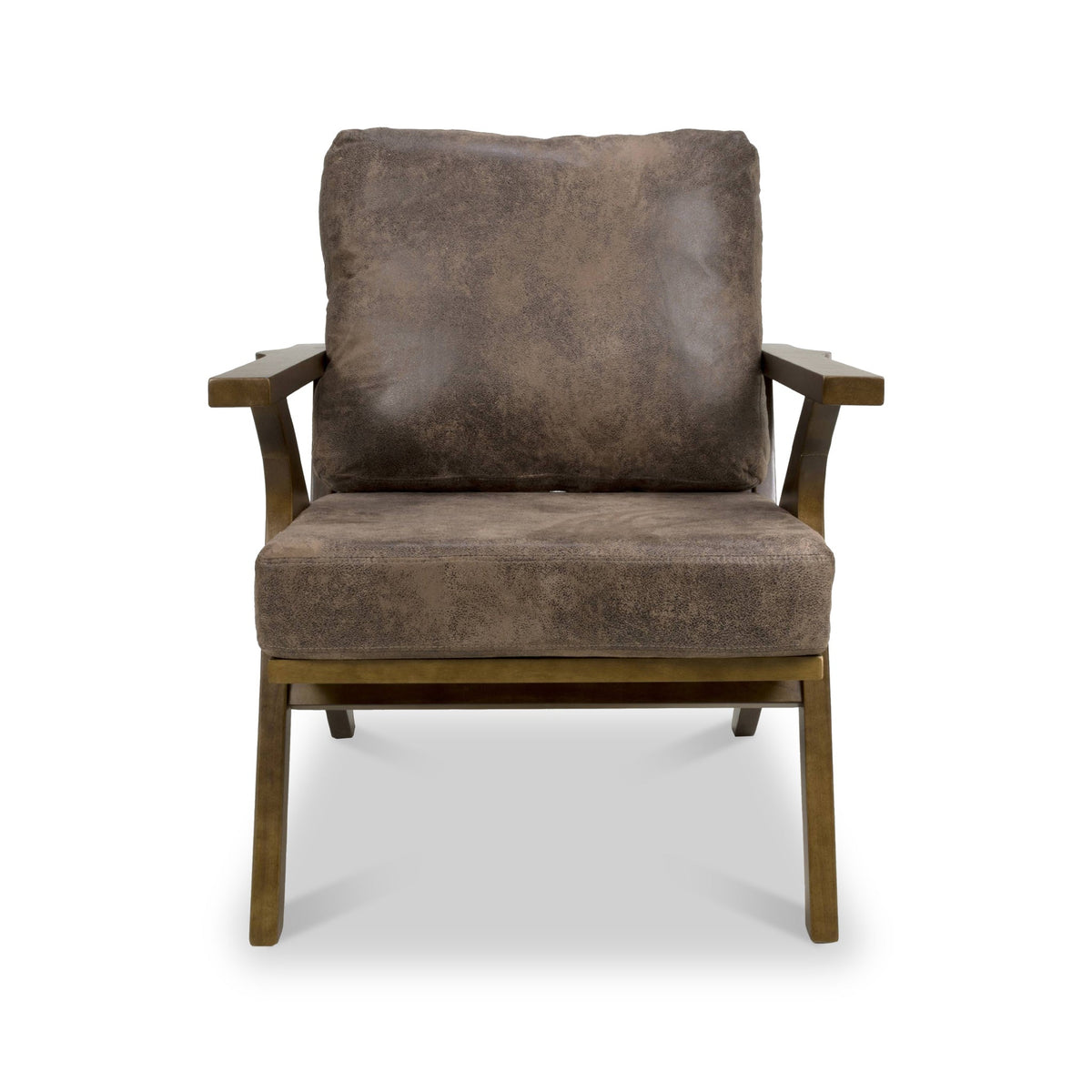 Duke Faux Suede Retro Accent Chair