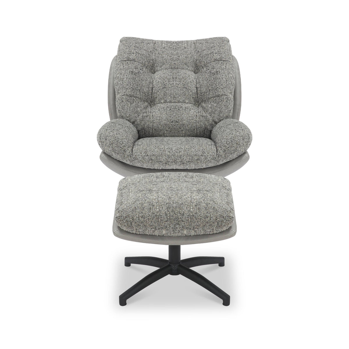 Kelso Lounge Accent Chair with Footstool