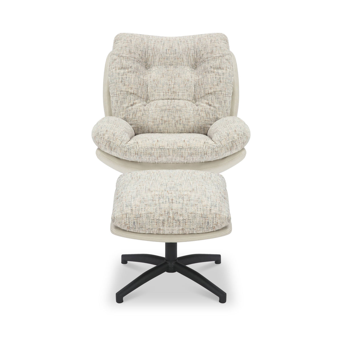 Kelso Lounge Accent Chair with Footstool
