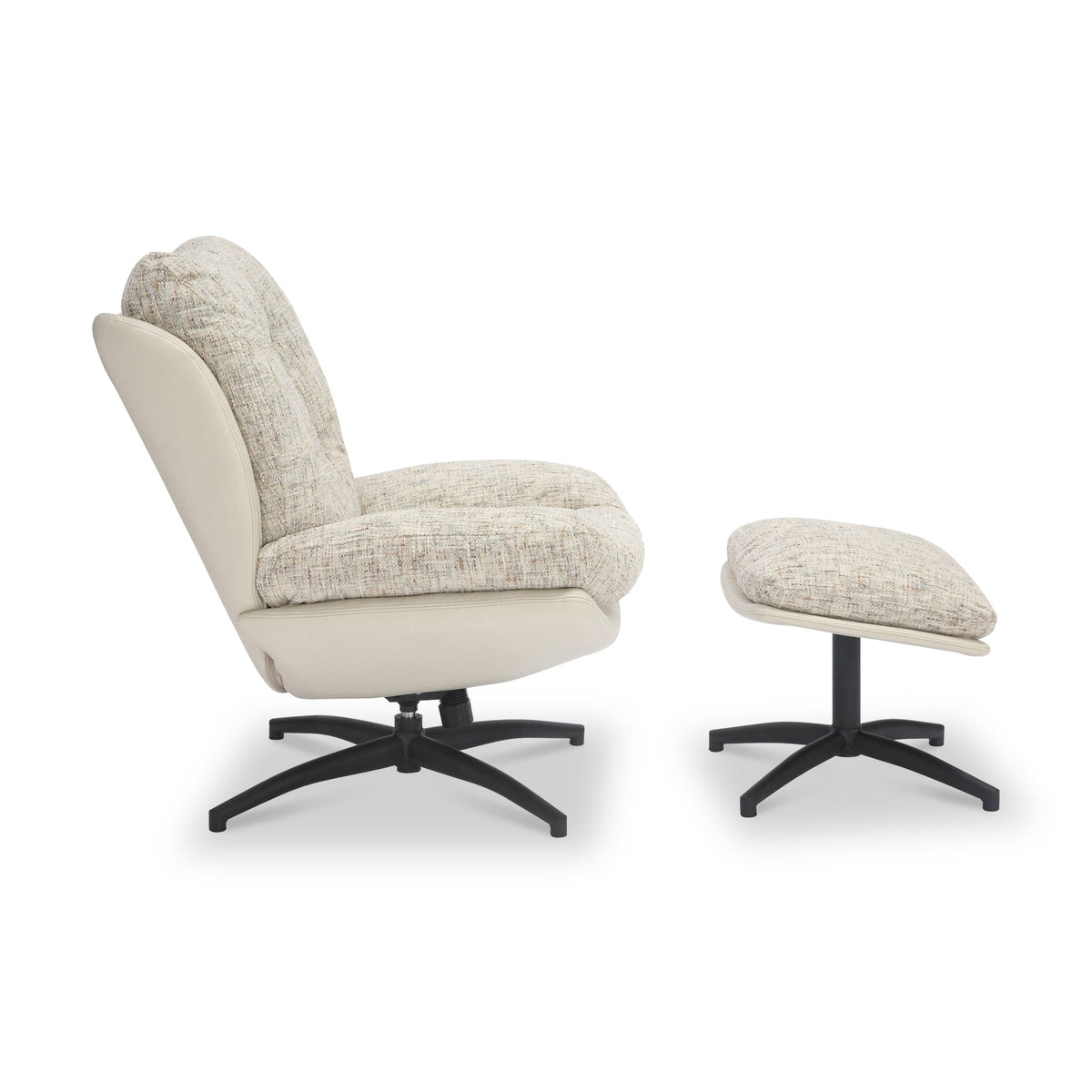 Kelso Lounge Accent Chair with Footstool