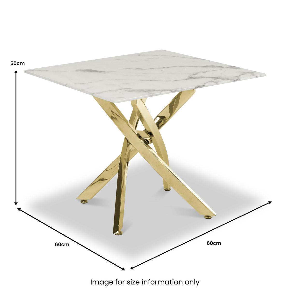 Melody Marble Effect Side Table